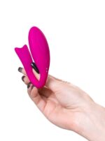 Censan Dolphy Çiftler İçin Vibratör Silikon Pembe 9,6 cm - Görsel 5