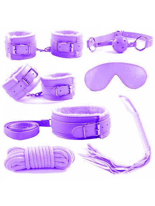 censan-fetis-baglama-ve-fantezi-seti-mor-10715-1-2 Censan Fetiş Bağlama ve Fantezi Seti - Mor - Görsel 1