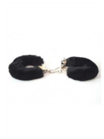 Censan Fetiş Fantezi Siyah Peluşlu Metal Kelepçe - Görsel 3