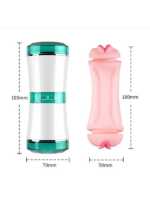 Censan FoxShow Ağız ve Vajina Çift Girişli Mastürbatör - Görsel 4