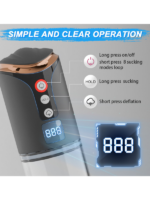 Censan FoxShow LCD Ekranlı Otomatik Penis Pompası - Görsel 3