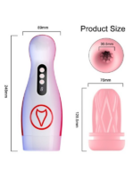 Censan FoxShow M50 – Vakumlu ve Titreşimli Şarjlı Oral Mastürbatör | 7 Fonksiyon | Su Geçirmez | USB Şarjlı - Görsel 2