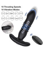 Censan İleri Geri Haraketli Uzaktan Kumandalı Anal & Prostat Stimülatörü - Görsel 3