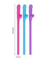 Censan Jokes & Parties Original Willy Straws – Pack of 9 Dildo Pipet - Görsel 5