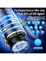 Censan Kablosuz Elleri Serbest Bırakan Erkek Mastürbatörü – 10 Otomatik İleri Geri ve Dönen Mod, Ayarlanabilir Vantuz Taban, 3D Dokulu İç Kılıf - Görsel 5