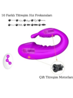 Censan Kablosuz Kumandalı Şarjlı 2 in 1 Giyilebilir Rabbit Mini Vibratör - Görsel 3