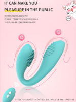 Censan Kablosuz Kumandalı Tırtıklı Klitoris ve G-Spot Uyarıcı 2 in 1 Çift C Vibratör - Görsel 4