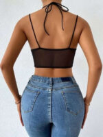 Censan Kadın Özel Tasarım Balenli Büstiyer Siyah - Görsel 4