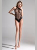 Censan Kadın Siyah Fileli Seksi Babydoll