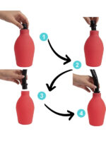 Censan Kırmızı Anal Temizlik Pompası XL - Görsel 4