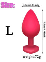 Censan Kırmızı Kalpli Anal Set - Görsel 5