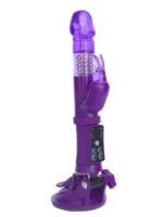 Censan Klitoral Uyarıcı Vibratör TPR Mor 22 cm - Görsel 5