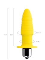 Censan Lancy Anal Plug Sarı,11 cm - Görsel 4