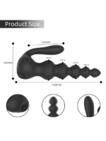 Censan Neue 10 Fonksiyonlu Titreşimli Anal Boncuklu Plug – Kablosuz Kumandalı - Görsel 2