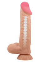 Censan Ortan 9.4 İnç Kıkırdak Yapılı Gerçek Deri Yapılı Dildo - Görsel 3