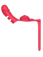 Censan Parmak takılabilir fiziksel dildo + Gül Titreşimli 2&#39;si 1 arada yeni tasarım parmak vibratörü - Görsel 2