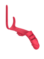 Censan Parmak takılabilir fiziksel dildo + Gül Titreşimli 2&#39;si 1 arada yeni tasarım parmak vibratörü - Görsel 5