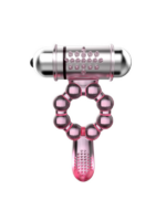 Censan Plasure Tongue Titreşimli Klitoris Uyarıcılı Şeffaf Penis Kılıfı - Görsel 4