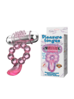 Censan Plasure Tongue Titreşimli Klitoris Uyarıcılı Şeffaf Penis Kılıfı - Görsel 5