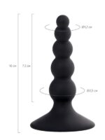 Censan POPO Bootes Anal Plug silikon siyah 10 cm - Görsel 4