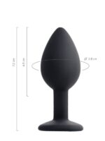 Censan POPO Norma Anal Plug silikon siyah 7,2 cm 25 gr - Görsel 4