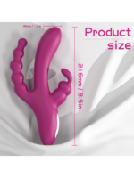 Censan S-Hande 3'ü 1 Arada Tavşan Vibratör – Mor - Görsel 3