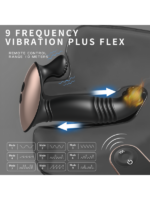 Censan S-Hande Eye of Horus Rct Şarjlı Kumandalı Perine ve Uyarıcı İleri Geri Hareketli 2 in 1 Vibratör - Görsel 2