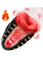 Censan Şarjlı Isıtmalı ve Titreşimli Silikon Dudak Girişli Otomatik Oral Mastürbatör - Görsel 3