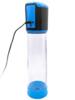 Censan Şarjlı LCD Göstergeli Otomatik Penis Pompası - Mavi - Görsel 2