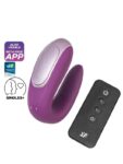 Censan Satisfyer Double Fun Telefon Kontrollü ve Uzaktan Kumandalı Violet Vibratör