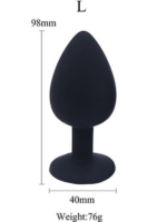 Censan Silikon Anal Tıkaç L Boy