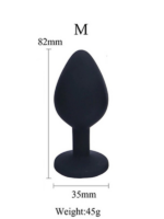 Censan Silikon Anal Tıkaç M Boy