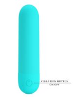 Censan Stefan Mini Massager Bullet Vibratör Mavi - Görsel 5