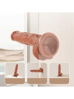 Censan Su Fışkırtma Fonksiyonlu Gerçekçi Vantuzlu Melez Dildo - Görsel 5