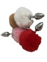 CENSAN Tavşan kuyruklu Renkli Anal Plug - Görsel 3