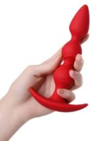 Censan Trio Anal Plug Kırmızı 16 cm - Görsel 4