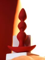 Censan Trio Anal Plug Kırmızı 16 cm - Görsel 5