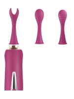 Censan Üç Başlıklı Değiştirilebilir Vibratör Mor - Görsel 2