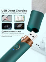 Censan USB Şarj Edilebilir 10 Hızlı Silikon Makyaj Fırçası - Görsel 5