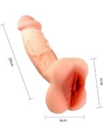 Censan Vajina Girişli Dolgulu Realistik Penis Kılıfı Mastürbatör 20CM - Görsel 4