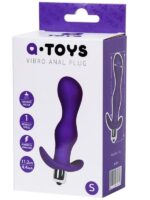 CENSAN Vibro Anal Plug Mor 11,2 cm - Görsel 3