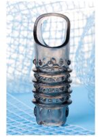 Censan XLover Penis Extender Kılıfı TPE Siyah Şeffaf 7.5 cm - Görsel 3