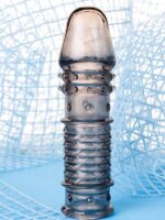 Censan XLover Penis Kılıfı TPE Siyah Şeffaf 13,5 cm - Görsel 2