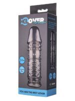 Censan XLover Penis Kılıfı TPE Siyah Şeffaf 13,5 cm - Görsel 3