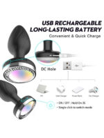 Censan Ycxydr Telefon Kontrollü Titreşimli Anal plug - Görsel 3