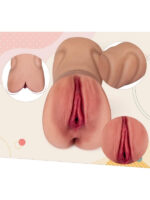 Censan Yeni Nesil Gerçekçi Çift Girişli Anal Vajinal Melez Mastürbatör - Görsel 2