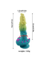 Censan Yeşil Mavi Canavar Dildo Model 2 - Görsel 5