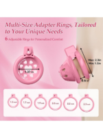 Censan Yumuşak Kalp Desenli Silikon Erkek Penis Kafesi - Görsel 2