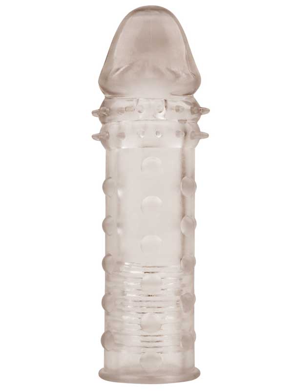 extra-texture-sleeve-tirtikli-penis-kilifi-gri-10353-1-3 Extra Texture Sleeve Tırtıklı Penis Kılıfı - Gri - Görsel 1