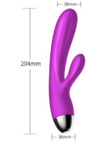 FoxShow Isıtma ve Çift Motor Titreşimli Esnek Klitoris ve G-Noktası Vibratör - Görsel 5